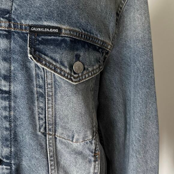 Calvin Klein Men’s Denim Jacket SZ M - Picture 4 of 6